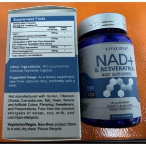 Vivalifer Nad+ Resveratrol Nad Tmg 1500 Mg 120 Caps