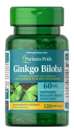 Puritan's Pride Ginkgo Biloba 60 mg 120 Caps