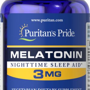 Puritan's Pride Night Sleep Melatonin 3 mg 120 Capsules