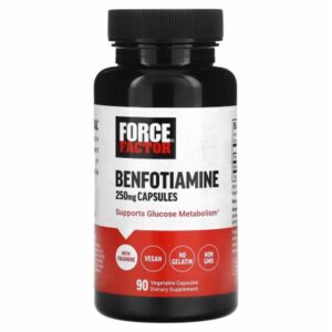 Force Factor Tiamin Vitamin B1 Benfotiamine 250 mg 90 Veg Caps