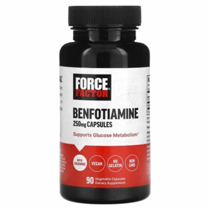 Force Factor Tiamin Vitamin B1 Benfotiamine 250 mg 90 Veg Caps