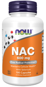 NOW Foods NAC 600 mg 100 Vegetarian Capsules