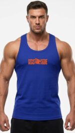 Beast Mode Baskılı Fitilli Beast Mode Mavi Atlet