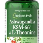 Puritan's Pride Ashwagandha KSM66 & L-Theanine-60 Tablet