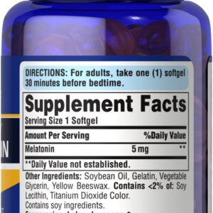 Puritan’s Pride Melatonin 5 mg 60 Capsules