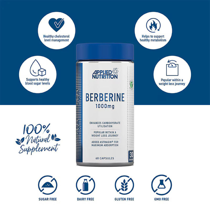 Applied Nutrition Berberine capsules 1000mg x 60 Caps - Görsel 2