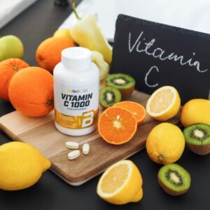 Biotech USA Vitamin C 1000 Rosehip and base flower powder Bioflavonoids 250 Tablet - Görsel 2