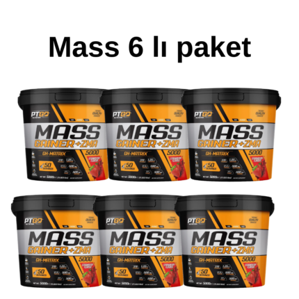 ( 6 li) Avantaj paketi PT GO NUTRITION Mass Gainer 5 kg Kova Çilek 🍓