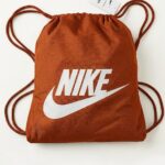 Nike Baskılı Büzgülü Spor Sırt Çantası Turuncu