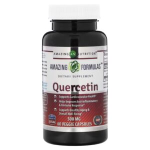Amazing Nutrition, Quercetin, 500 mg, 60 Veggie Caps