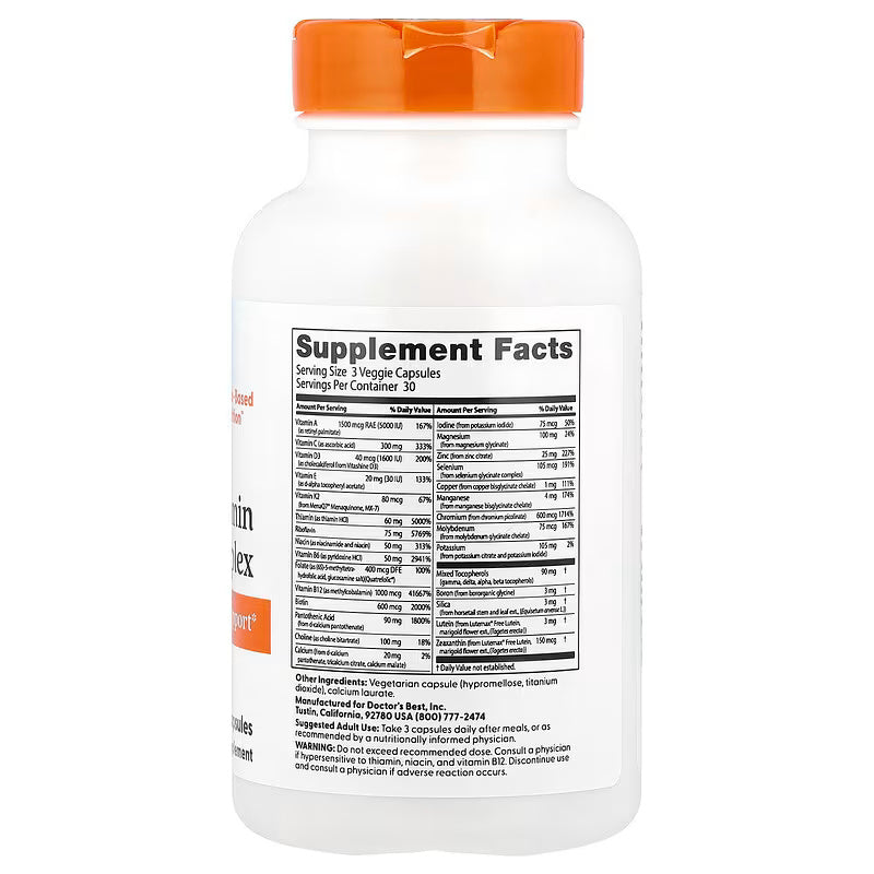 Doctor’s Best MultiVitamin Mineral Complex 90 Veggie Capsules