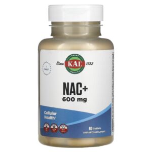 KAL, NAC+ N-Acetyl-L-Cysteine 600 mg, 60 tablets - Görsel 2