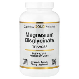 California Gold Nutrition Magnesium Bisglycinate Formulated with TRAACS 240 Veggie Capsules