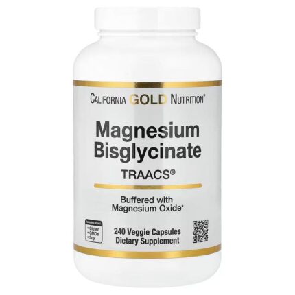 California Gold Nutrition Magnesium Bisglycinate Formulated with TRAACS 240 Veggie Capsules