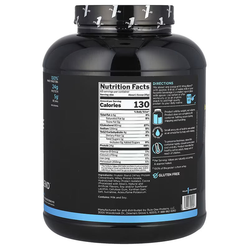 Rule One Proteins, Whey Blend, Protein Powder 2,3 kg - ABD MENŞEİ - Görsel 2