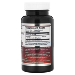 Amazing Nutrition, Quercetin, 500 mg, 60 Veggie Caps