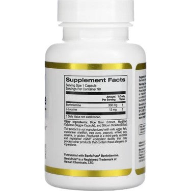 California Gold Nutrition Benfotiamine, 300 mg 90 Kapsül - Görsel 2