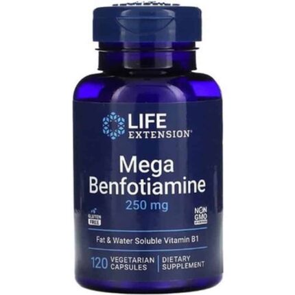 Life Extension Mega Benfotiamine 250 mg Ultra-bioavailable Vitamin B1 120 Caps