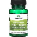 Swanson Full Spectrum Milk Thistle Deve dikeni (Detox) 500 mg, 30 Capsules