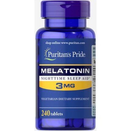 Puritan's Pride Night Sleep Melatonın 3 mg 240 Tablet