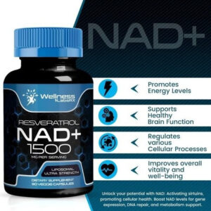 Wellnees Labs NAD + Resveratrol 1500 mg 90 Kapsül