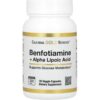 California Gold Nutrition, Benfotiamine + Alpha Lipoic Acid, 30 Vegetarian Capsules