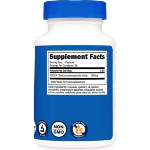 Nutricost Tudca 500mg 30 Kapsül - Görsel 2