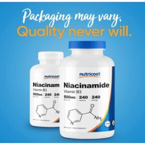 Nutricost Niacinamide 500 mg 240 capsules - Görsel 2
