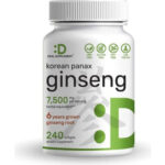 Deal Supplement Korean Red Panax Ginseng Root Extract 7500mg 240 Softgels