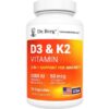 Dr. Berg Maximum Strength 2-in-1 Vitamin D3 K2 5000 IU 60 Caps
