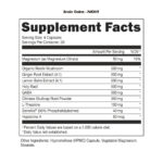 Bucked Up Brain Gainz Nootropic Lion's Mane Tyrosine Reishi Mushroom Gaba Theanine 240 Caps USA - Görsel 7