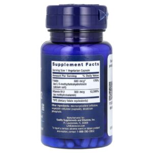 Life Extension, BioActive, Folate & Vitamin B12, 90 Vegetarian Caps