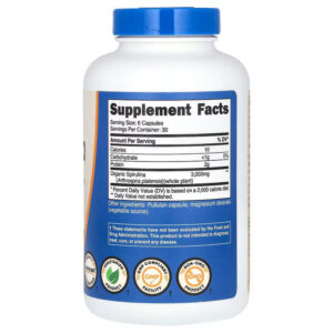 Nutricost Spirulina Greens & Superfoods 180 Capsules - Görsel 2