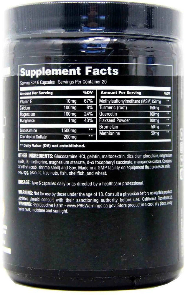 Universal Nutrition Jointment Sport Glucosamine(Glukozamin)+Msm+Magnesium+Turmeric - 120 Capsules - Görsel 2