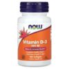 NOW Foods, Vitamin D3, 400 IU, 180 Softgels