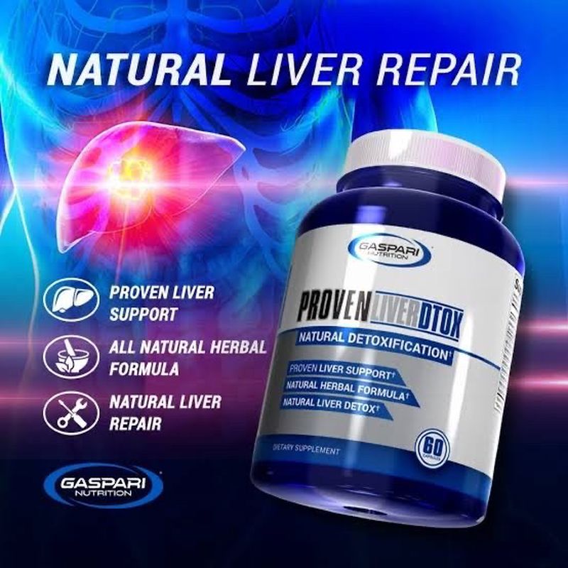 Gaspari Nutrition PROVEN LİVER DETOX (NAC+MİLK THİSTLE+ALPHA LİPOİC ACİD+B12) 60 Caps - Görsel 2