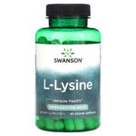 Swanson L-Lysine Lizin 500 mg 90 Veggie Capsules