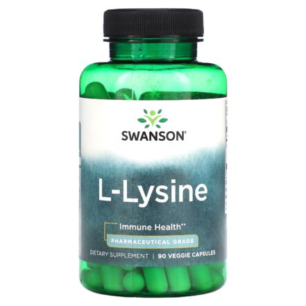Swanson L-Lysine Lizin 500 mg 90 Veggie Capsules