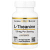California Gold Nutrition L-Theanine Featuring AlphaWave Brain & Cognitive 100 mg 60 Veggie Caps