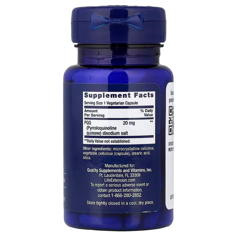 Life Extension PQQ Antioxidants Brain & Cognitive 20 mg 30 Vegetarian Capsules - Görsel 2