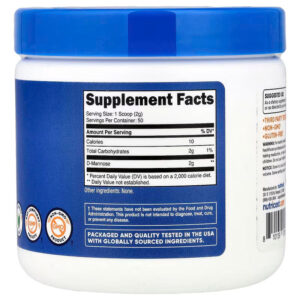Nutricost D-Mannose Unflavored 100 g - Görsel 2