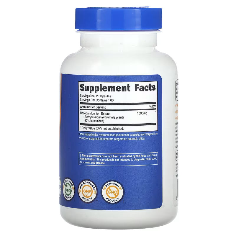 Nutricost Bacopa Monnieri 120 Capsules