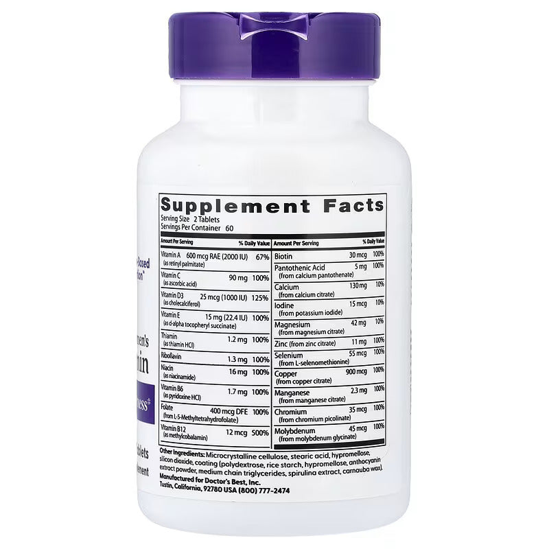 Doctor’s Best Women’s Vitamin MultiVitamin 120 Tablets
