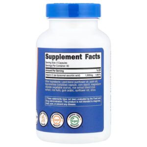 Nutricost Liposomal Vitamin C 120 Capsules - Görsel 2