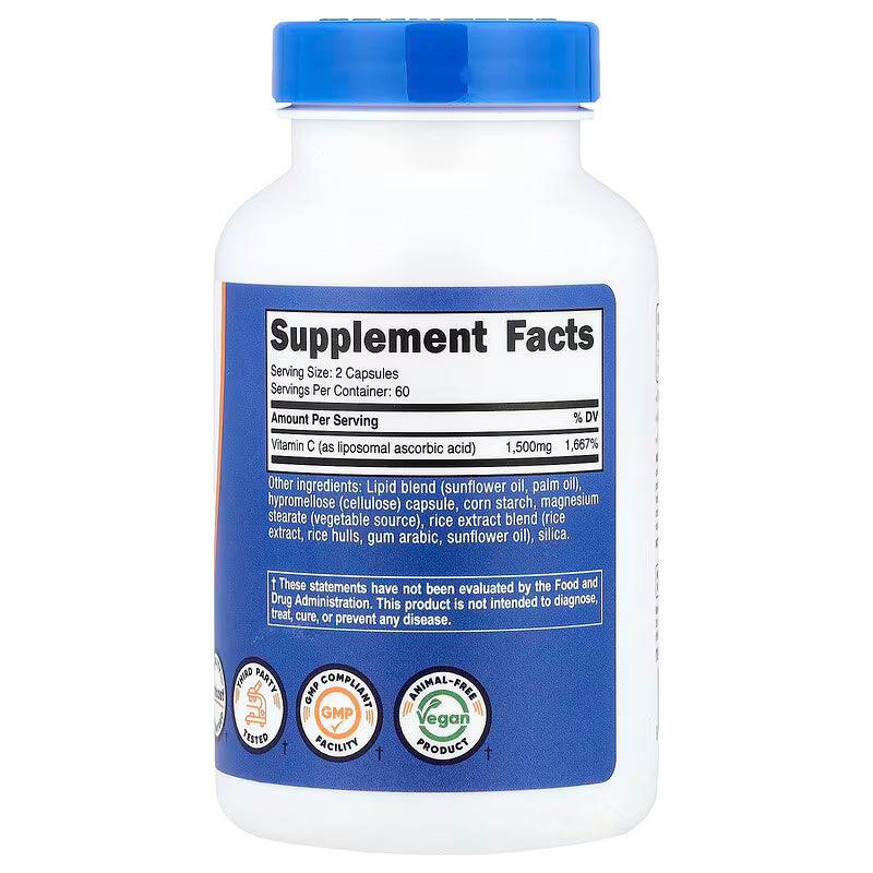Nutricost Liposomal Vitamin C 120 Capsules