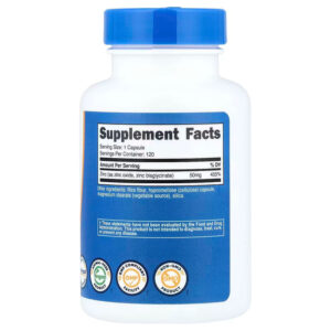 Nutricost Zinc Bisglycinate 50 mg 120 Capsules