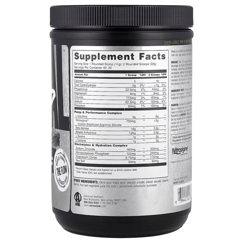 Universal Animal Pump PreWorkout Non-Stim Dragon Berry 440 g - Görsel 2