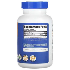 Nutricost Kelp 325 mg Source of Iodine Greens & Superfoods 120 Capsules - Görsel 2