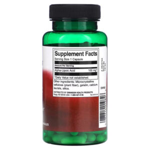 Swanson Alpha Lipoic Acid Antioxidants 100 mg 120 Caps