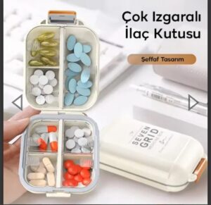 ÇOK IZGARALI İLAÇ KUTUSU - Görsel 2